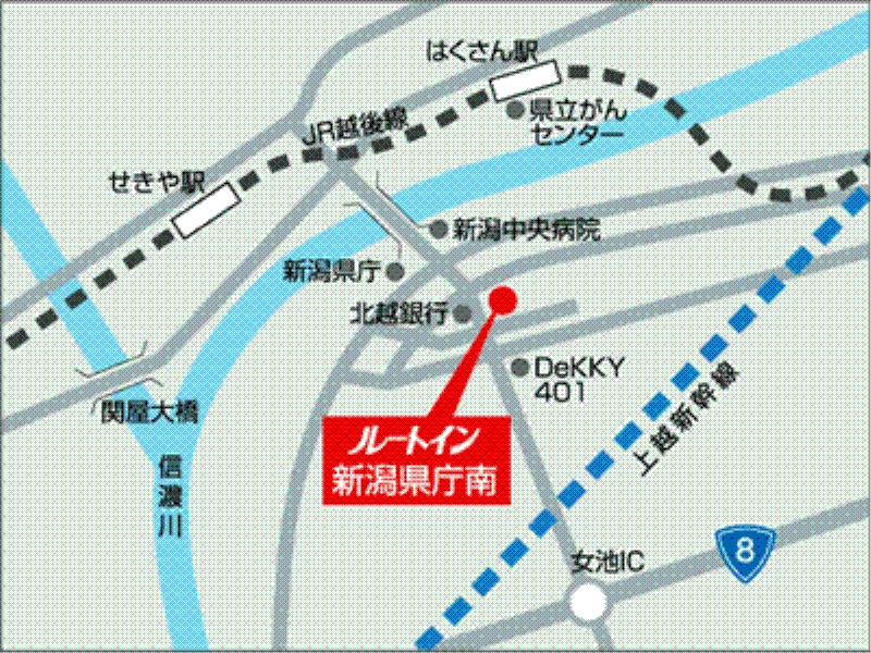 Hotel Route-Inn Niigata Kencho-Minami Екстер'єр фото